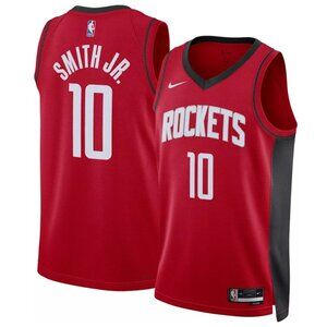 Mens Jabari Smith Jr Red Jersey